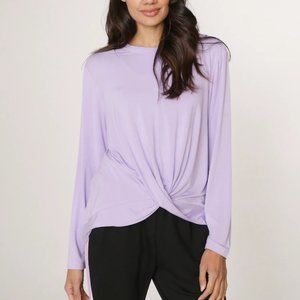 New w/Tags Laurier & Co. Twist Front Long Sleeve - Size Large